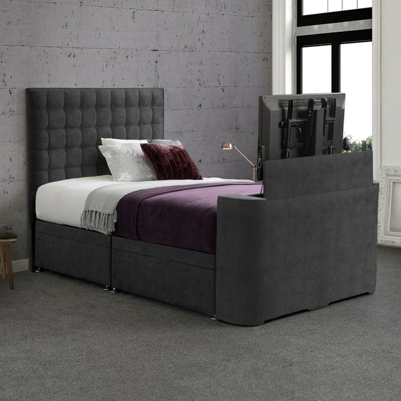 Sweet Dreams Gaia Geometric Side Lift Ottoman TV Bed
