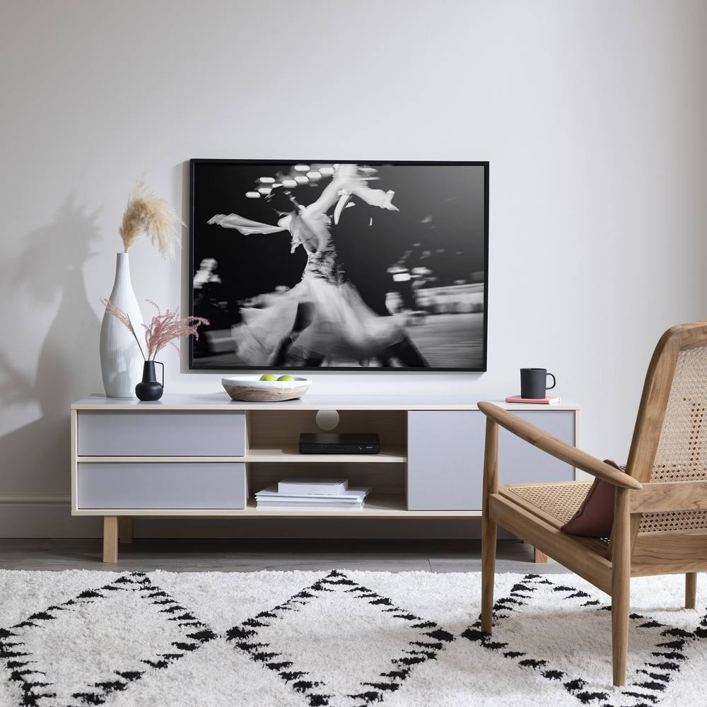Nöa and Nani Järstorp TV Unit in Grey & Oak Finish