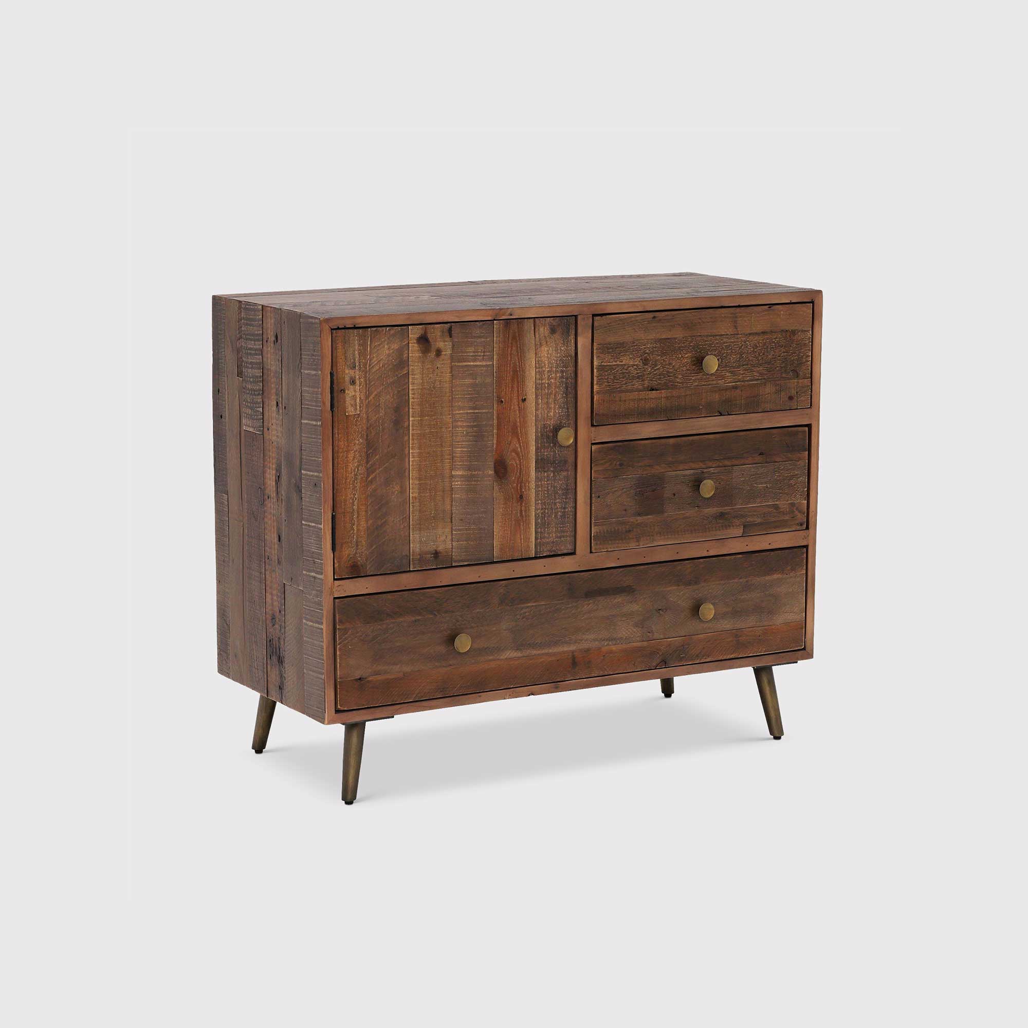 Modi 3 Drawer & Door Buffet Cabinet, Wood | Barker & Stonehouse