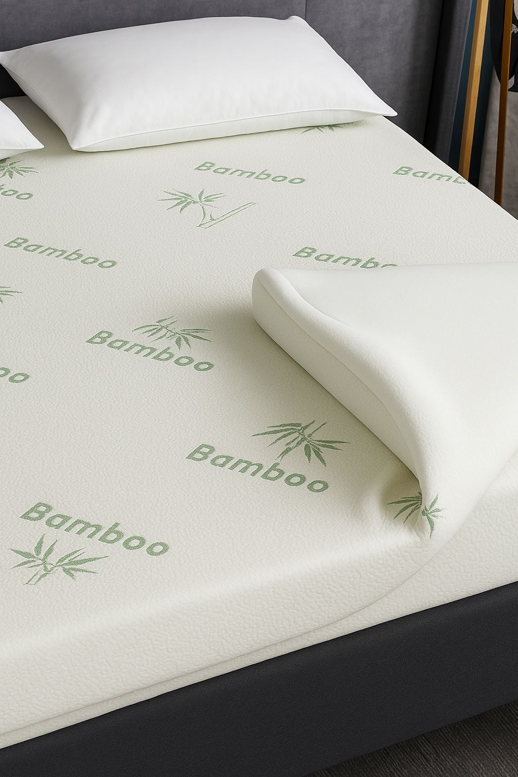 GAVENO CAVAILIA Bamboo Mattress Topper in White