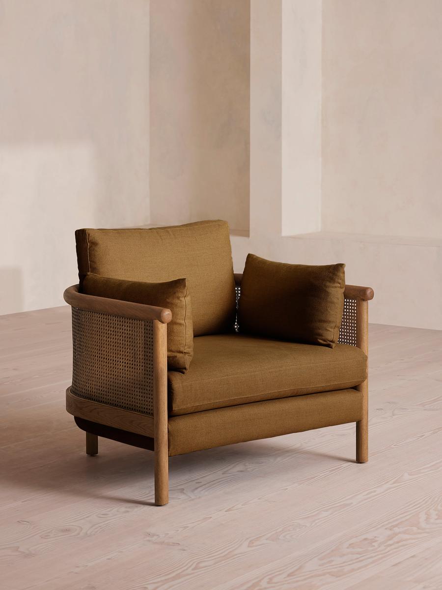 Sydney Armchair, Linen, Ochre