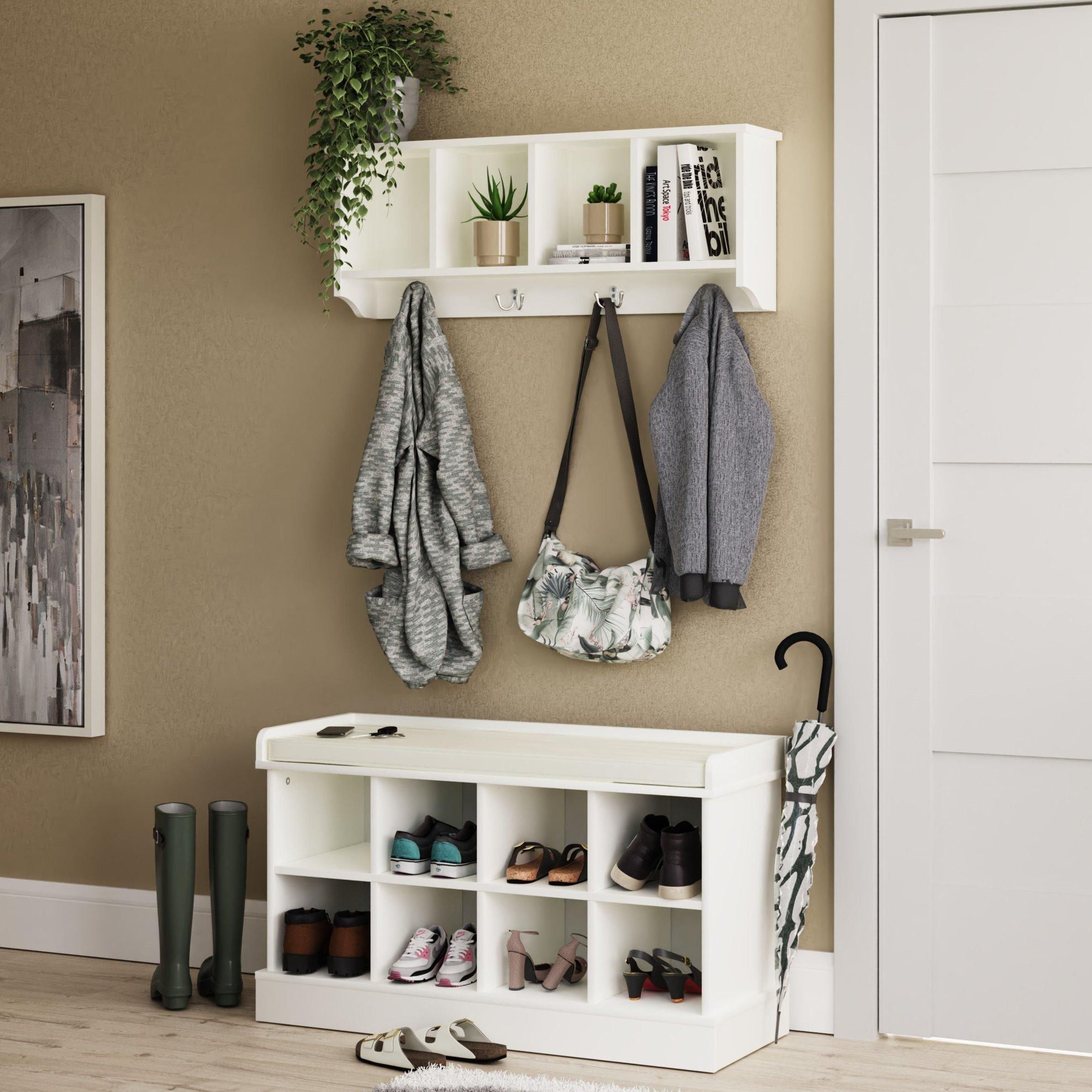 GFW Kempton Wall Rack in White 5