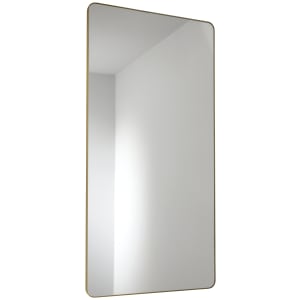 Abode Mayar Brushed Brass Tablet Bathroom Mirror - 900 x 450mm