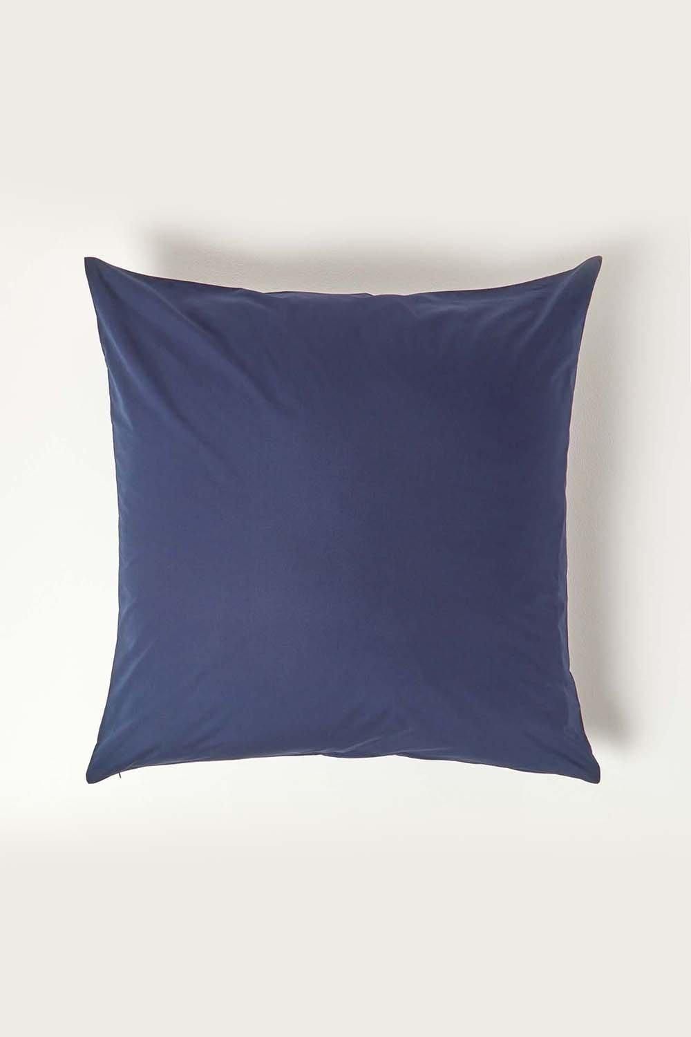 Homescapes Continental Egyptian Cotton Pillowcase 200 TC, 60 x 60 cm in Navy