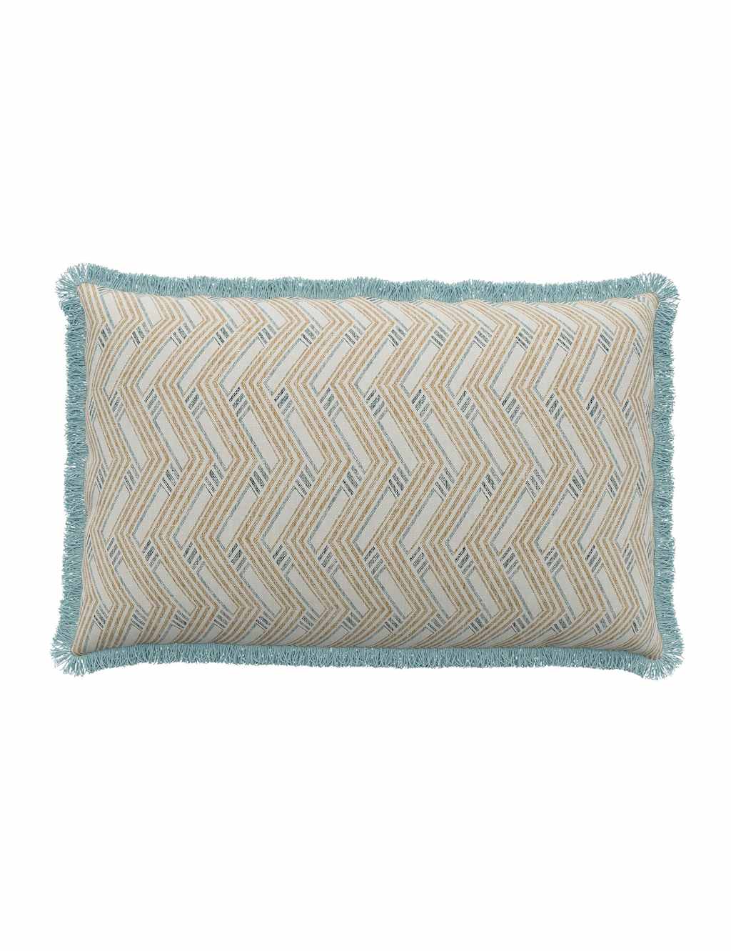 Bedeck of Belfast Sybil Herringbone Square Cushion Duck Egg