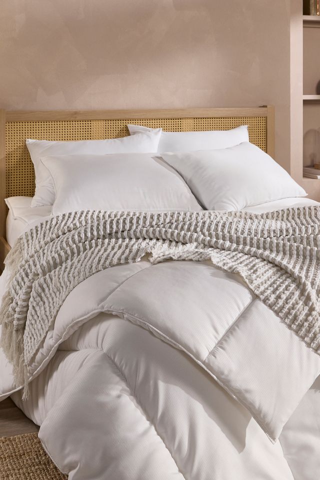 Snuggledown 4 Pack Hotel Medium Support Back Sleeper Pillow in White