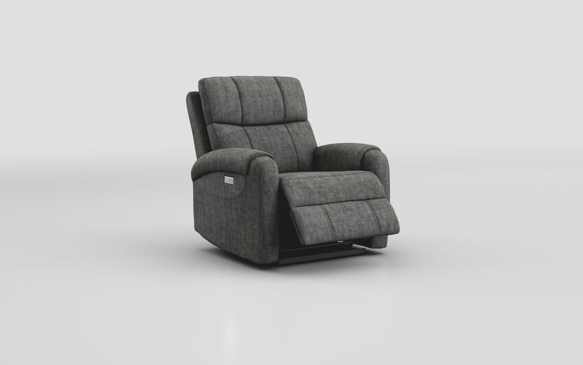 Black Fabric Calisese Power Recliner Chair