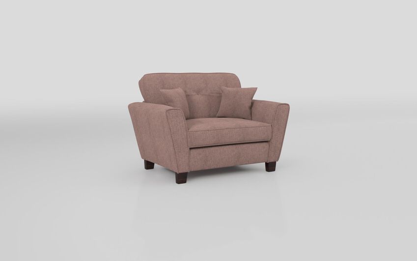Pink Fabric Paisley Snuggle Chair
