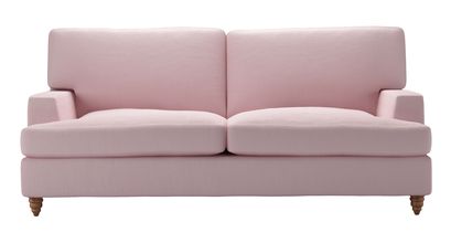 Isla 2.5 Seat Sofabed in Powder Pink Brushed Linen Cotton - sofa.com