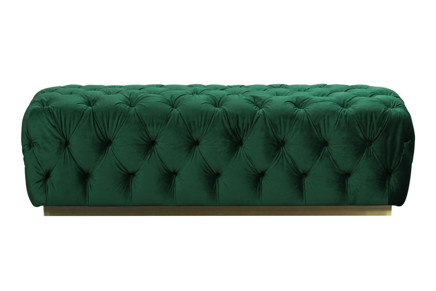 Frankfurt Large Ottoman - Bottle Green