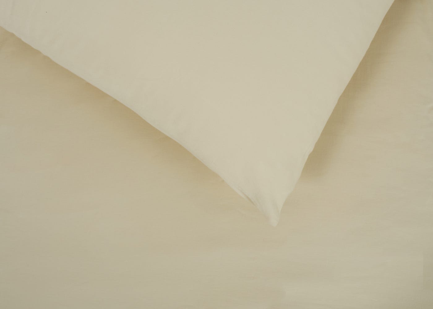 Heal's Organic Cotton Sateen Sandstone Fitted Sheet Single