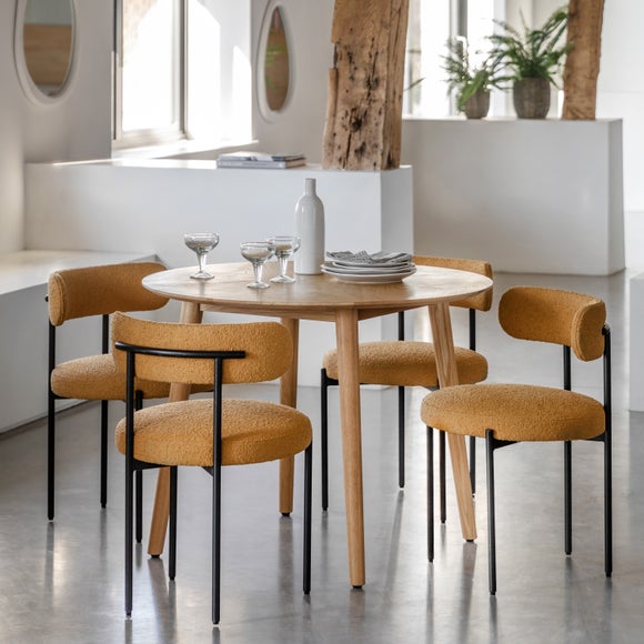 Manila 4 Seater Round Dining Table