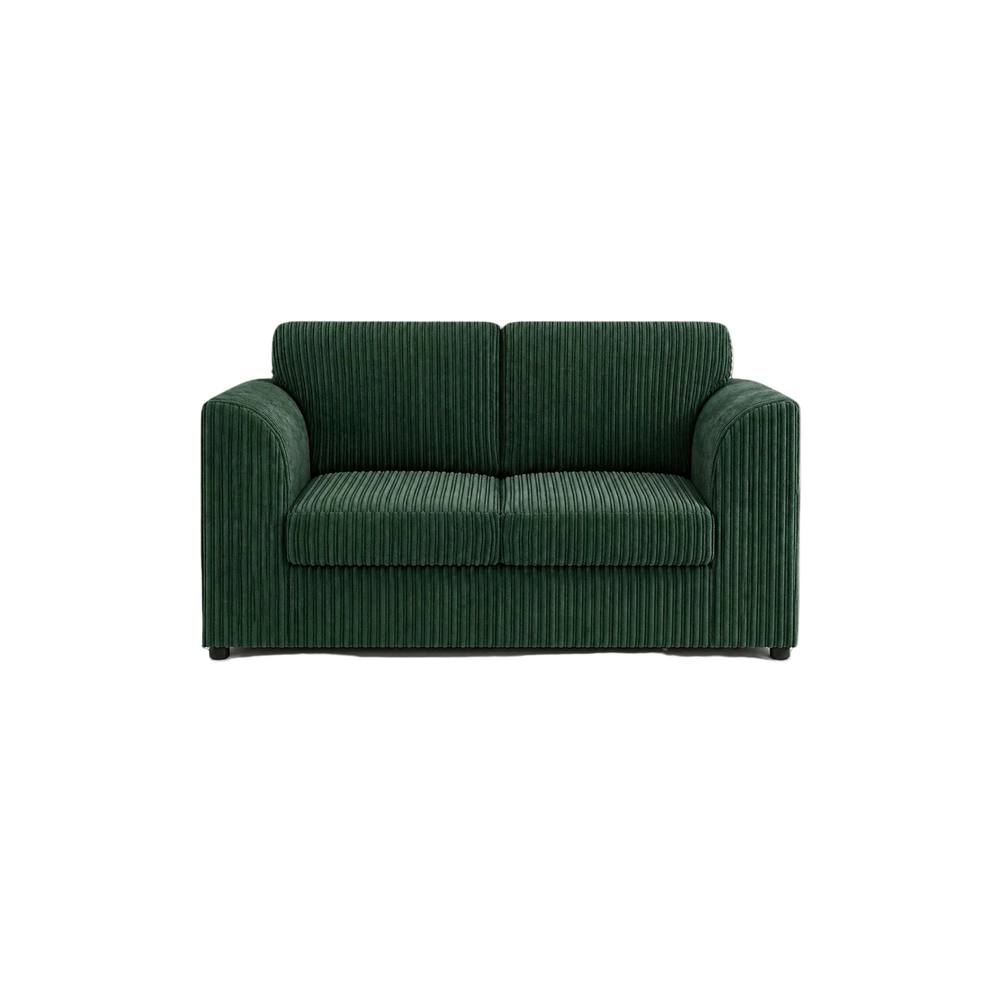 Bliss Furniture Jumbo Cord High Back 2 Seater Sofa in Green