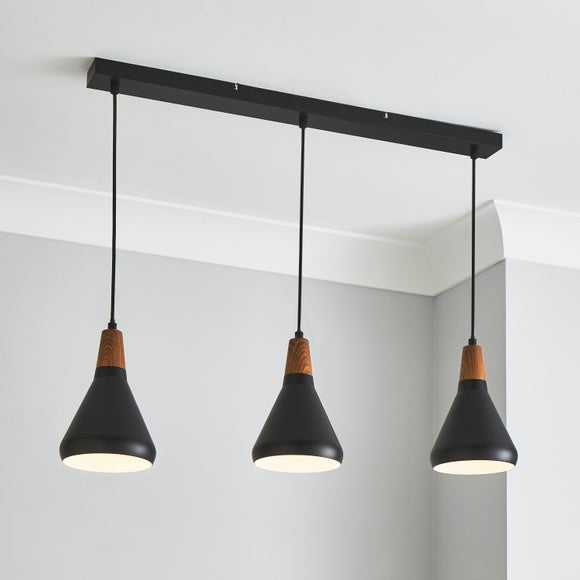 Elements Wolston 3 Light Diner Ceiling Light