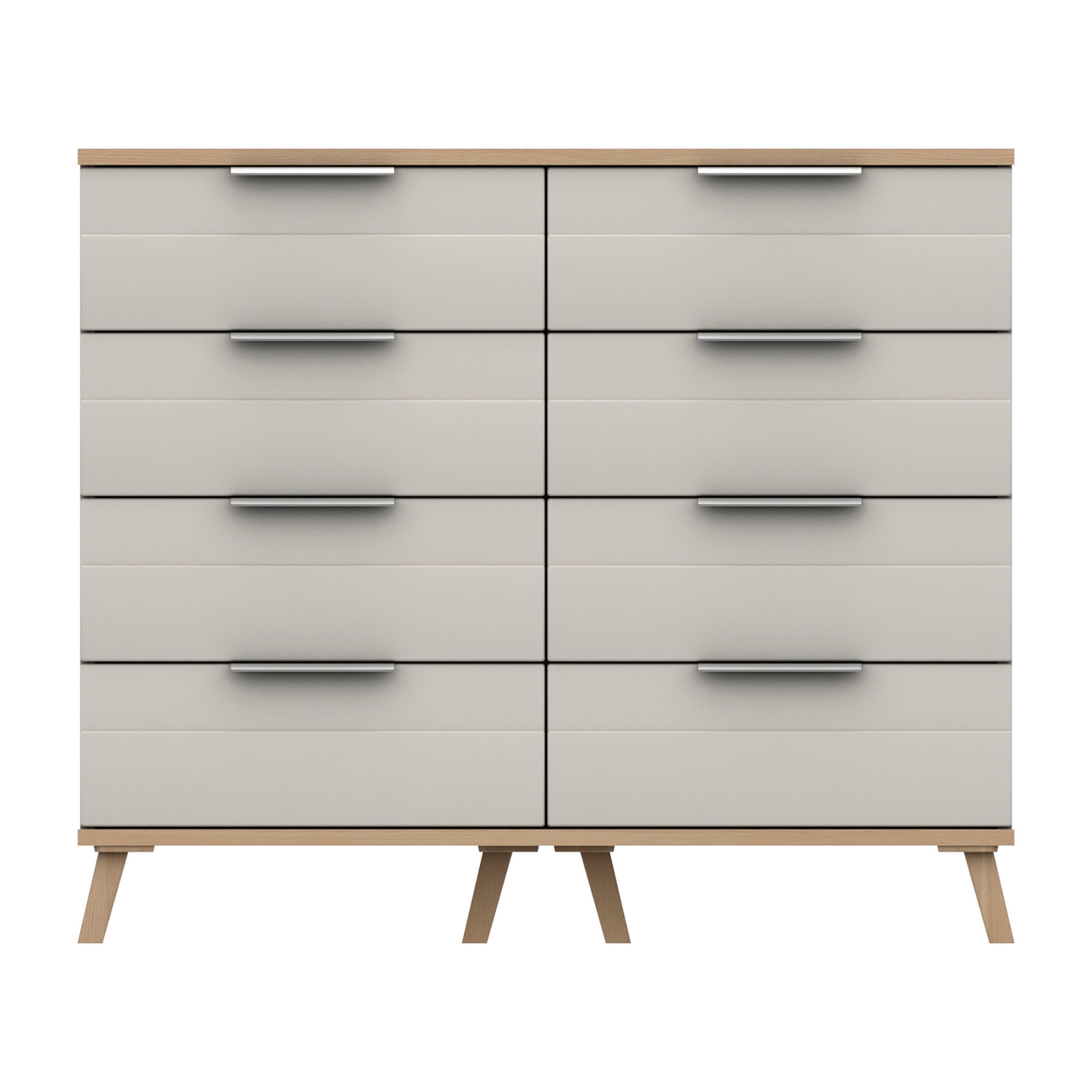 Murray 8 Drawer Wide Chest Off White