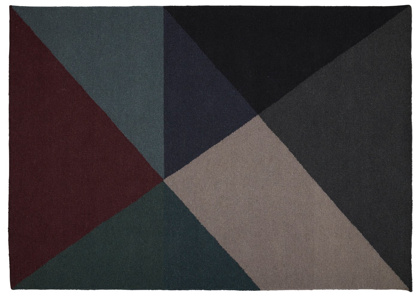 Linie Design Metri Rug Dark Green 140 x 200cm
