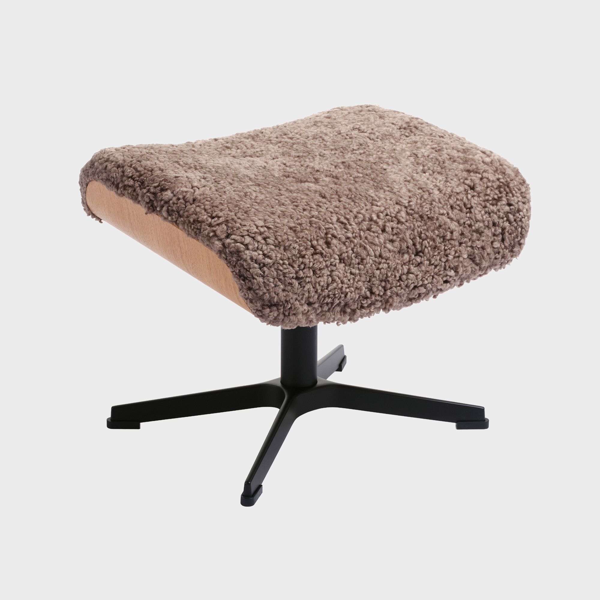 Conform Timeout X-Foot Footstool Sahara Sheepskin, Brown | Barker & Stonehouse