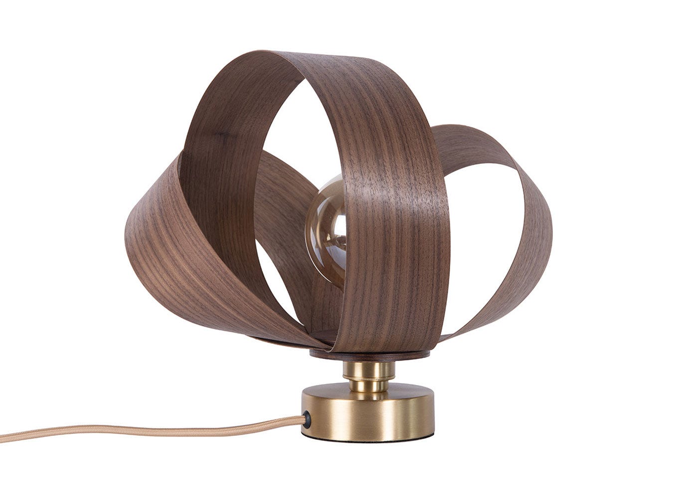 Tom Raffield Verso Table Lamp Walnut