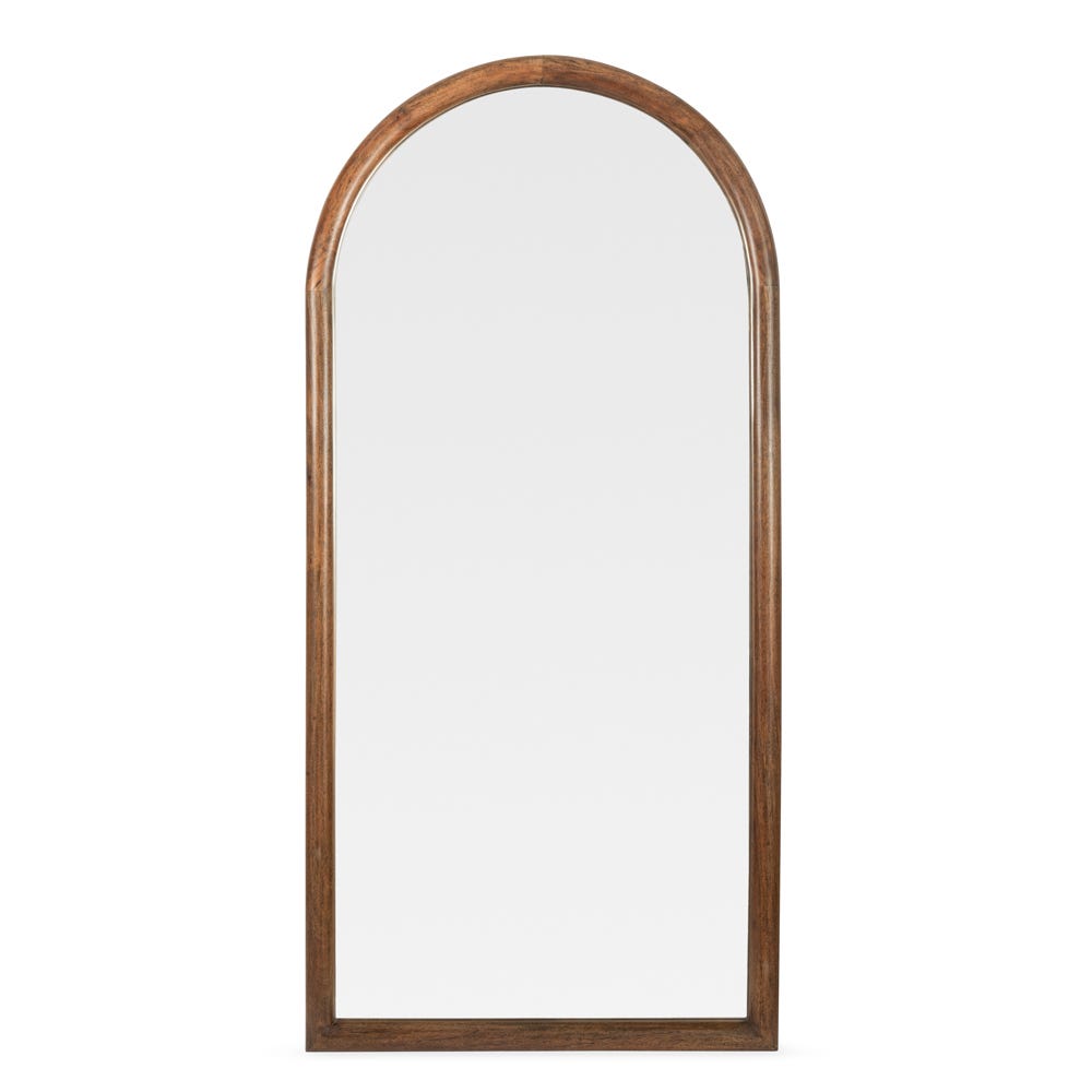 Heal's Genoa Arch Floor Mirror Walnut Finish 90 x 190cm 2