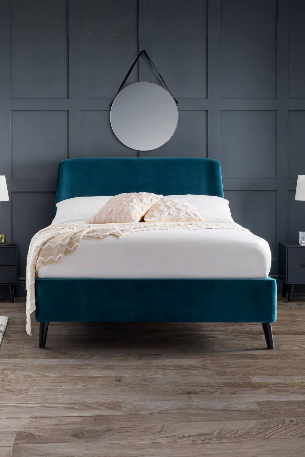 Julian Bowen Frida Upholstered Bed in Teal