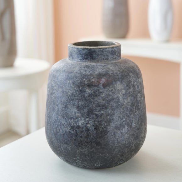 Vulcan Grey Volcanic Stoneware Vase 2