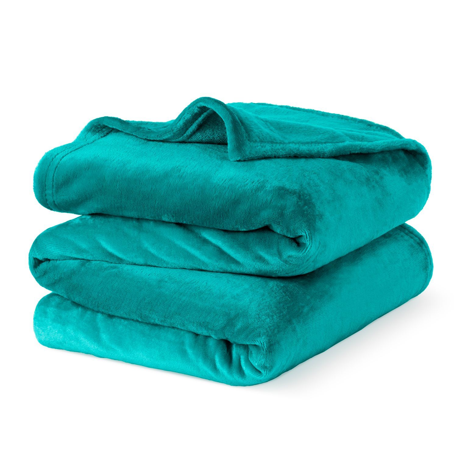 LIVIVO Ultra Soft Flannel Fleece Throw Blanket in Baby Blue