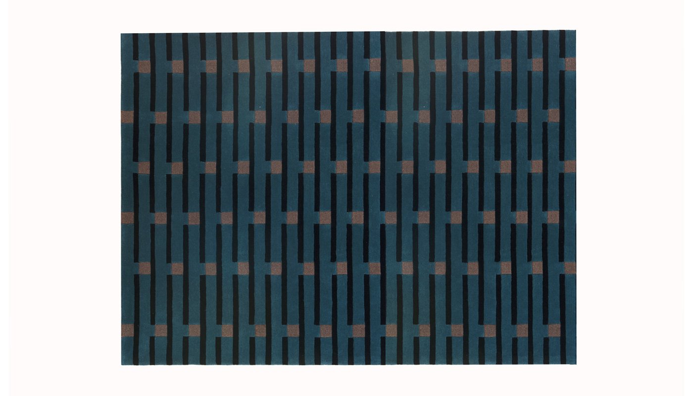 Case Purlin Tufted Rug 170 x 240cm Petrol