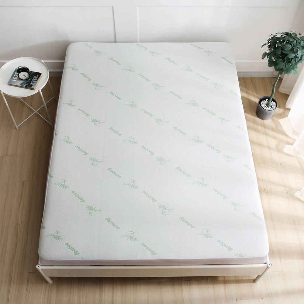 Homes-Linen Bamboo Mattress Protector Waterproof Extra Deep Anti Allergy in White