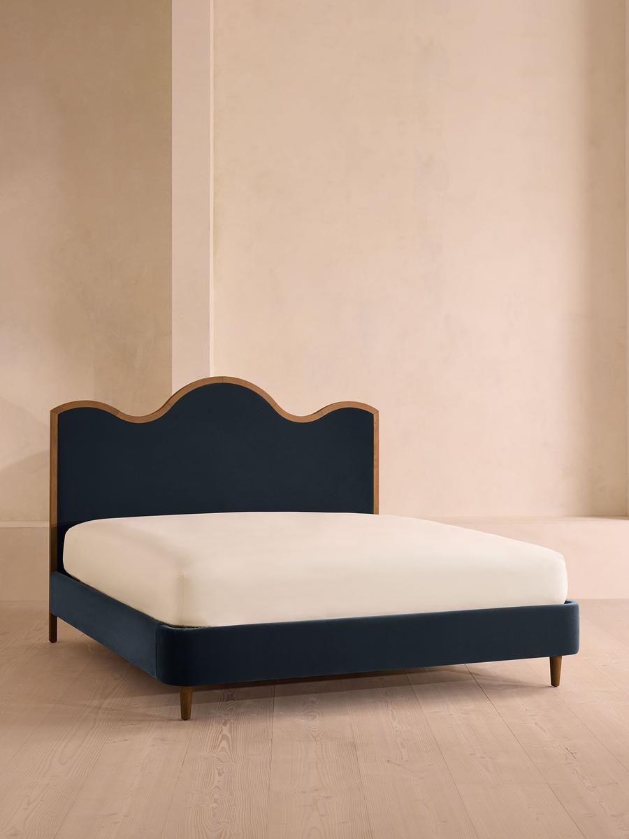 Aubrey Bed, Super king, Velvet, Royal Blue