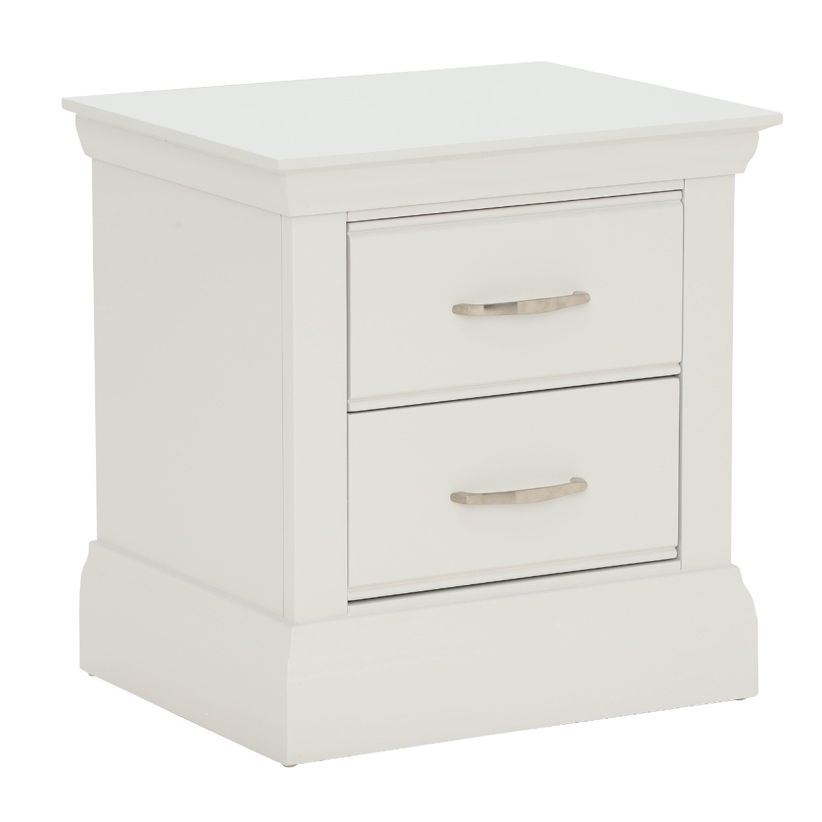 Evesham Large 2 Drawer Bedside Table, Neutral | Barker & Stonehouse