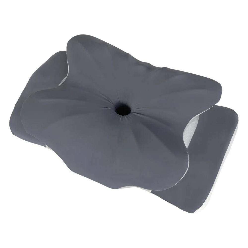 Nordara Ergonomic Butterfly Neck Pillow Washable Support in Grey