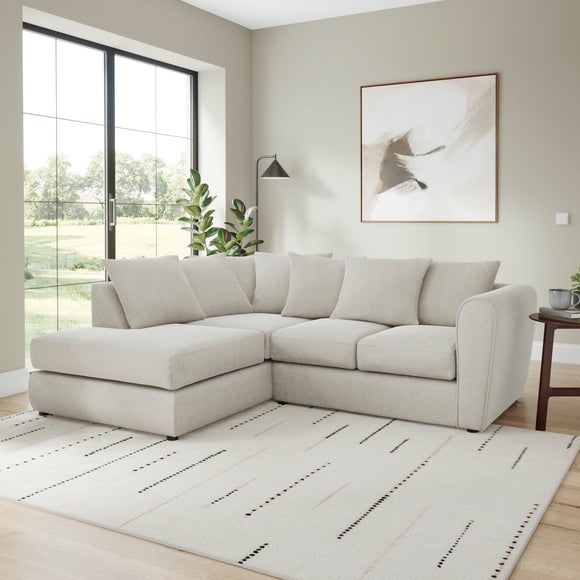 Blake Soft Texture Chenille Corner Chaise Sofa