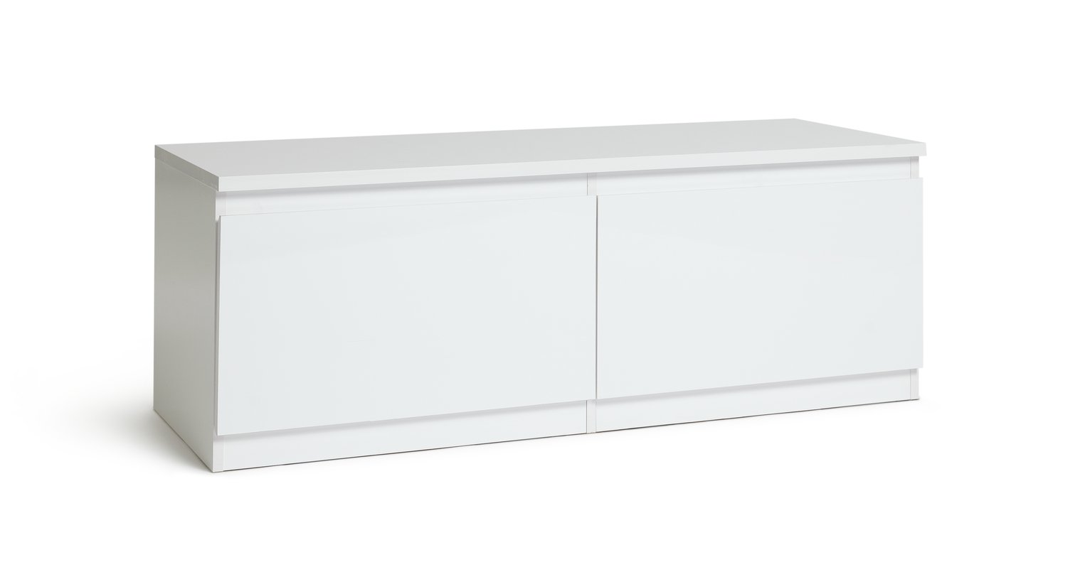 Habitat Jenson 2 Door Small TV Unit - White