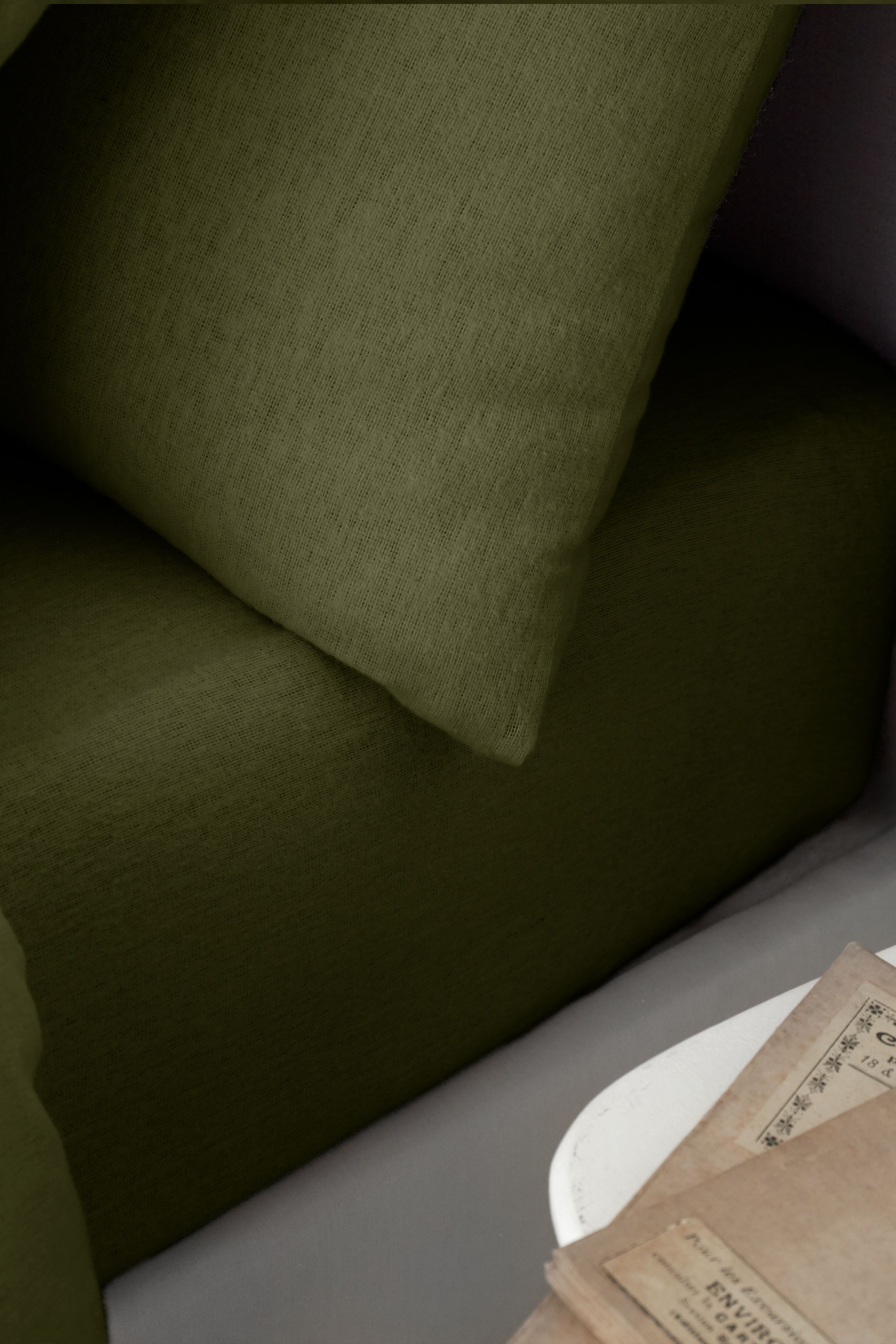 Catherine Lansfield 'Brushed Cotton' Fitted Sheet in Green