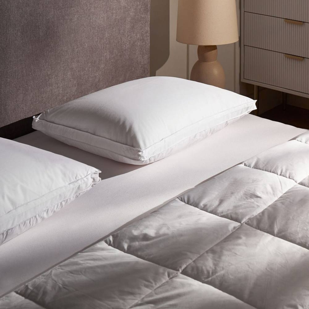 Wyld and Coco White Duck Down and Feathers Pillows Set of 2 50 x 60 cm