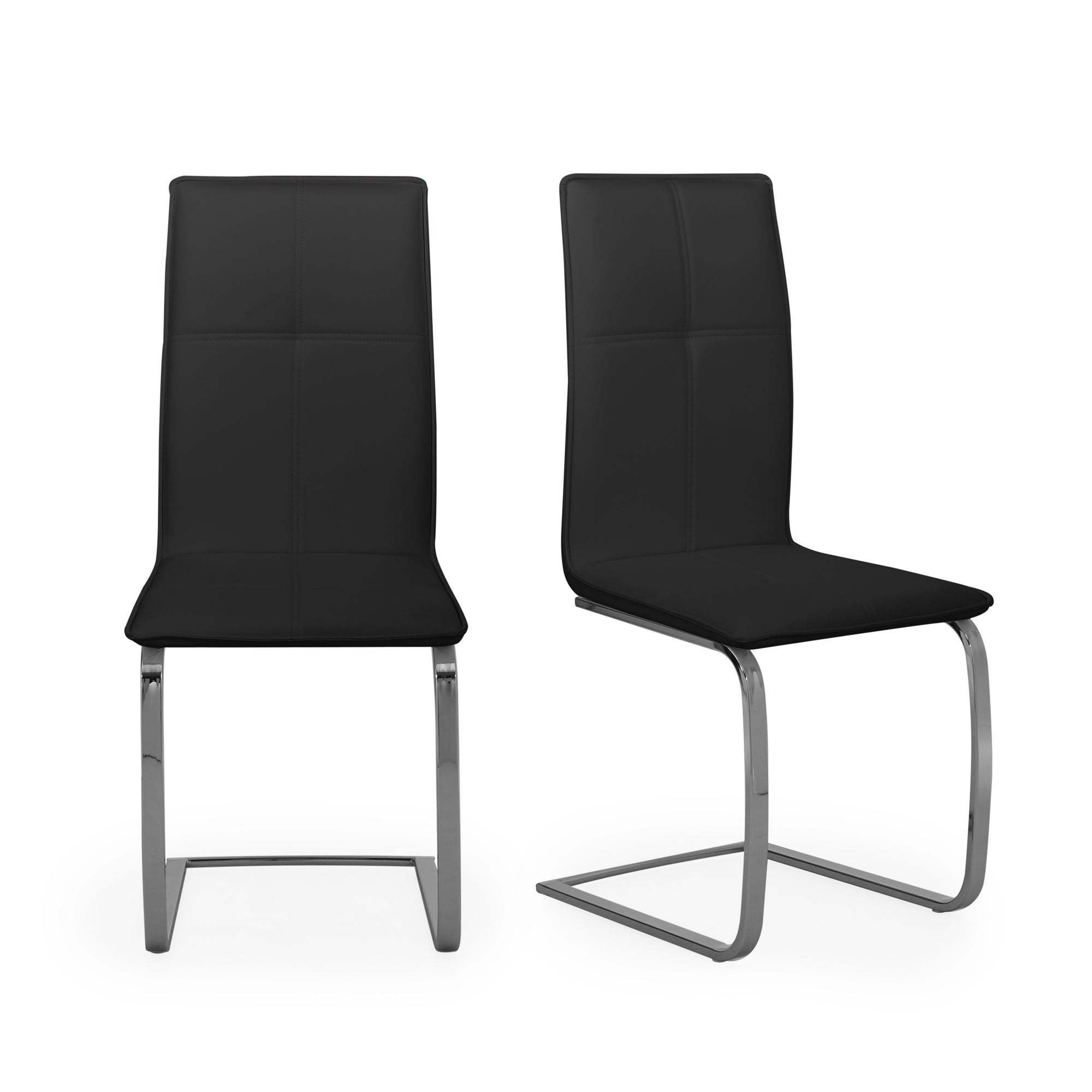 Juno Set of 2 Dining Chairs Black