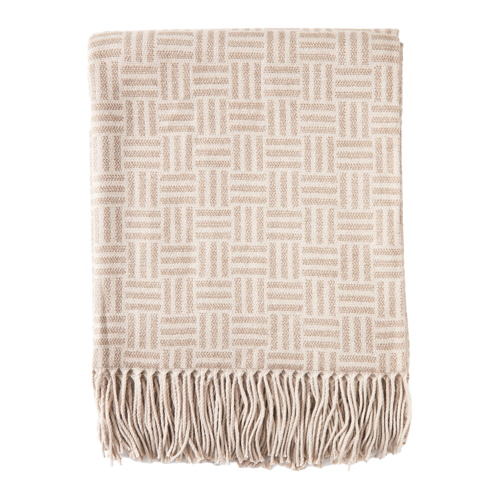 Vinga Lenox Geometric Throw in Brown