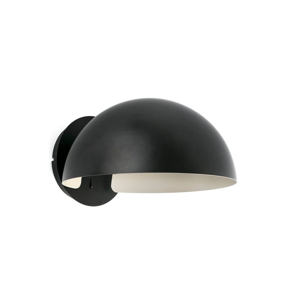Netlighting Dominica Dome Wall Lamp Matt Black