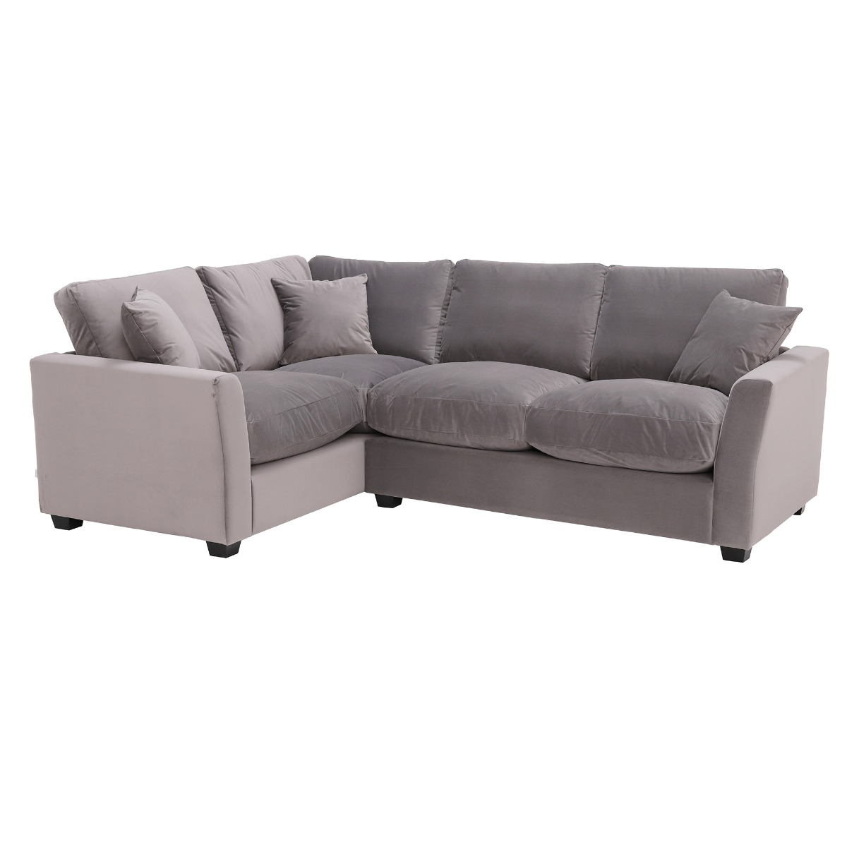 Taylor Small Left Hand Facing Corner Sofa, Sunningdale Nickel Grey