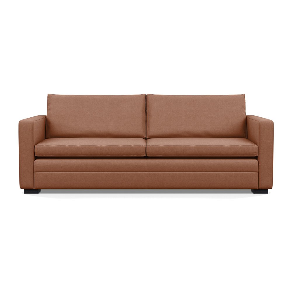 Heal's Palermo 4 Seater Sofa Siena Cotton Clay Black Feet