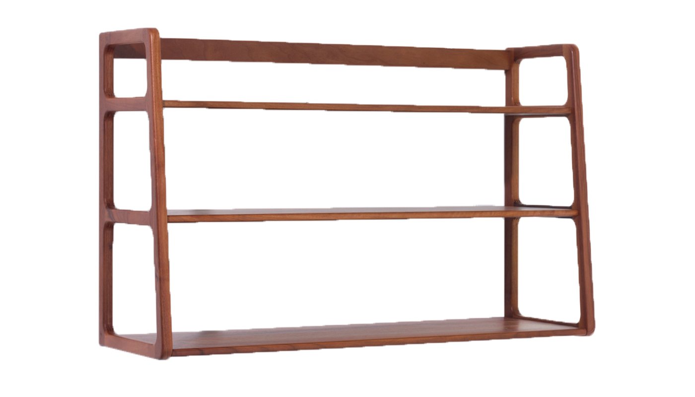 SCP Agnes Wall Mounted Shelves Walnut