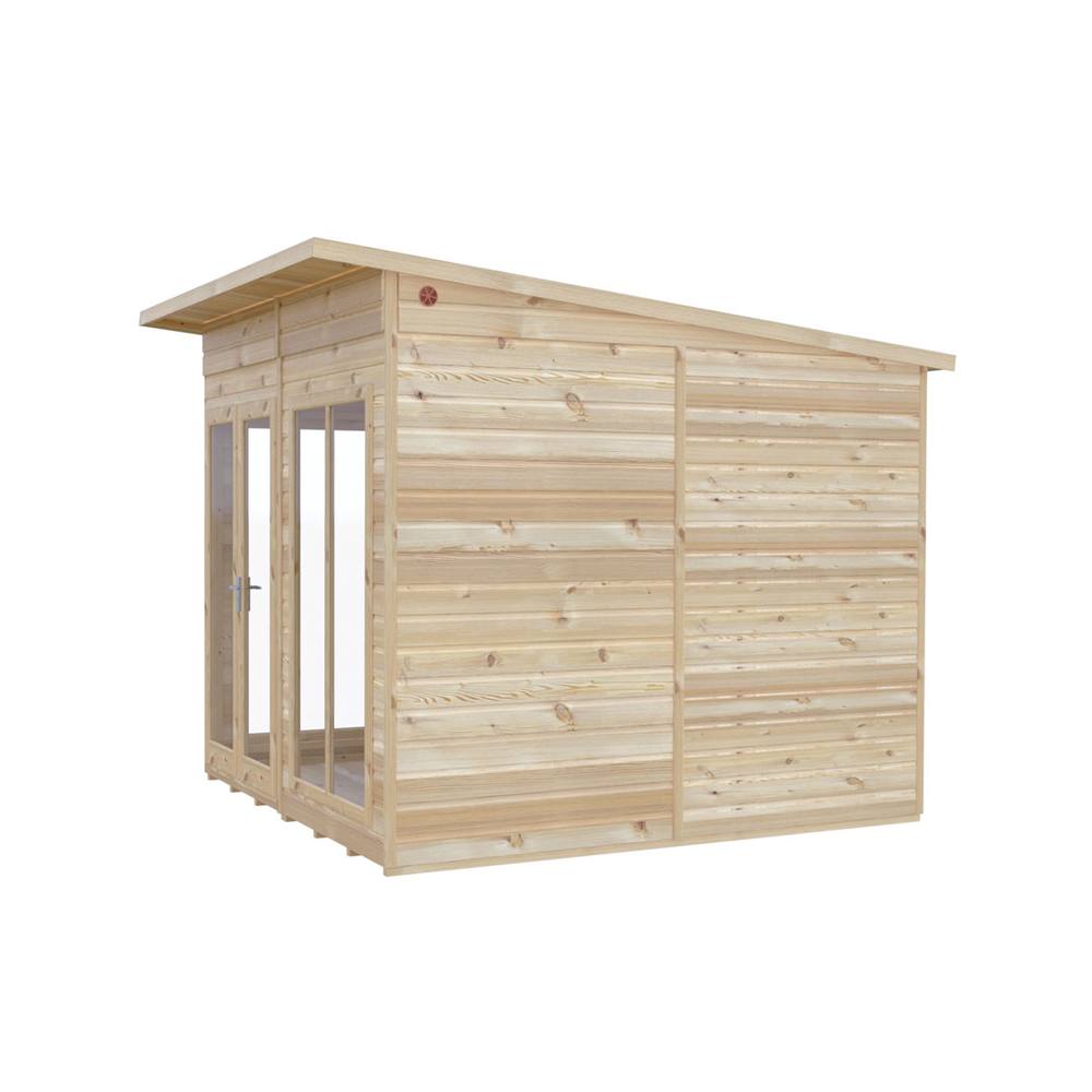 Shires Lela 8x8 Summerhouse - L244.8 x W238 x H227.5 cm in Light Brown 4