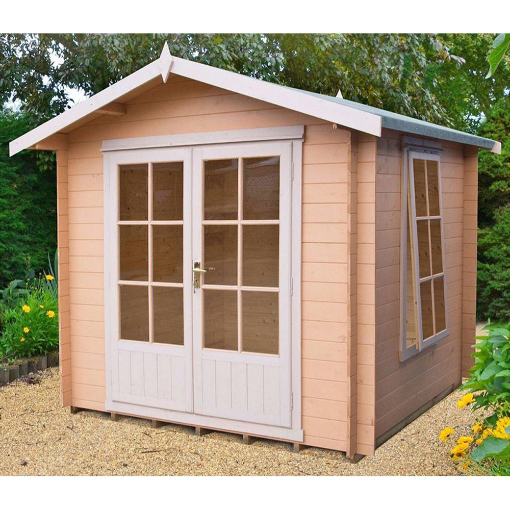Shires Barnsdale 19 mm Log Cabin 9 x 9 Feet in Light Brown