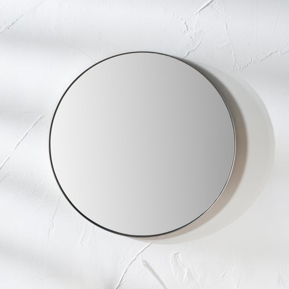 Slim Frame Round Wall Mirror