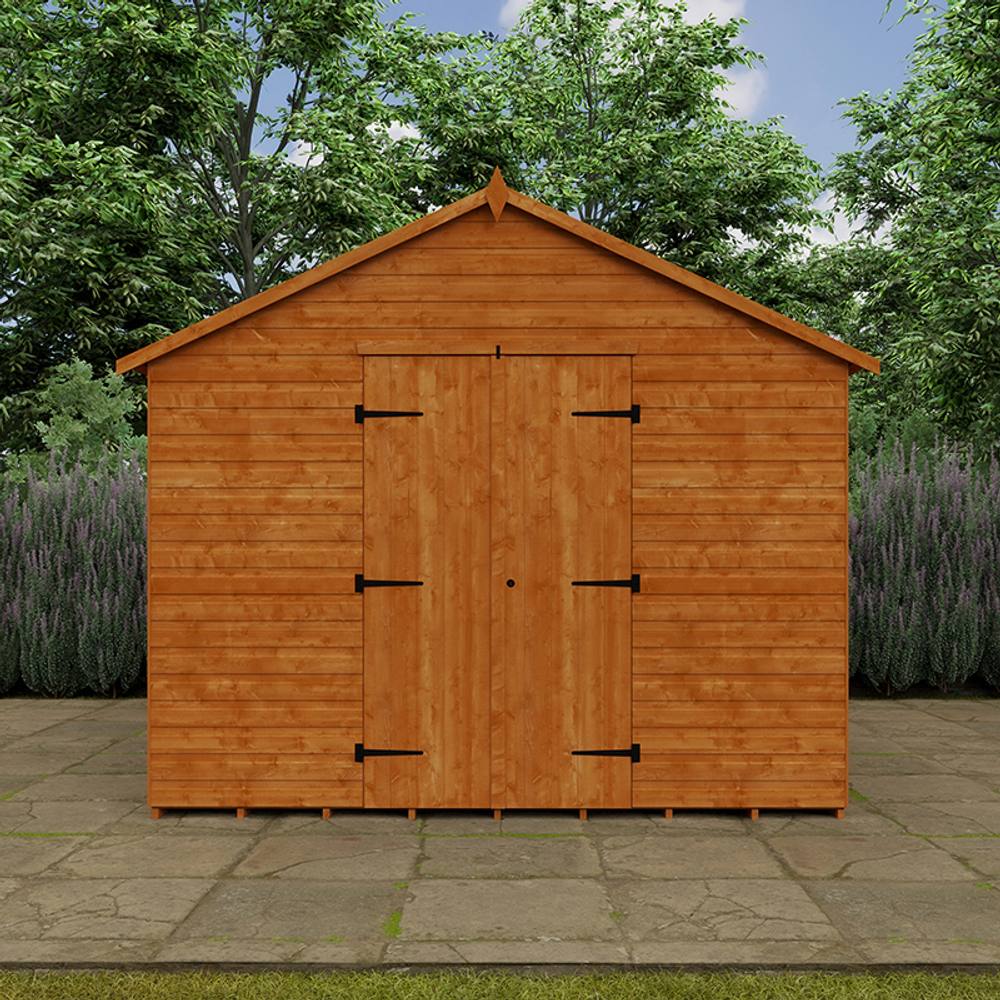 Buttercup Farm 12 x 10 Feet Xl Workshop 12mm Shed - L355 x W295 x H268.5 cm in Burnt Orange 5