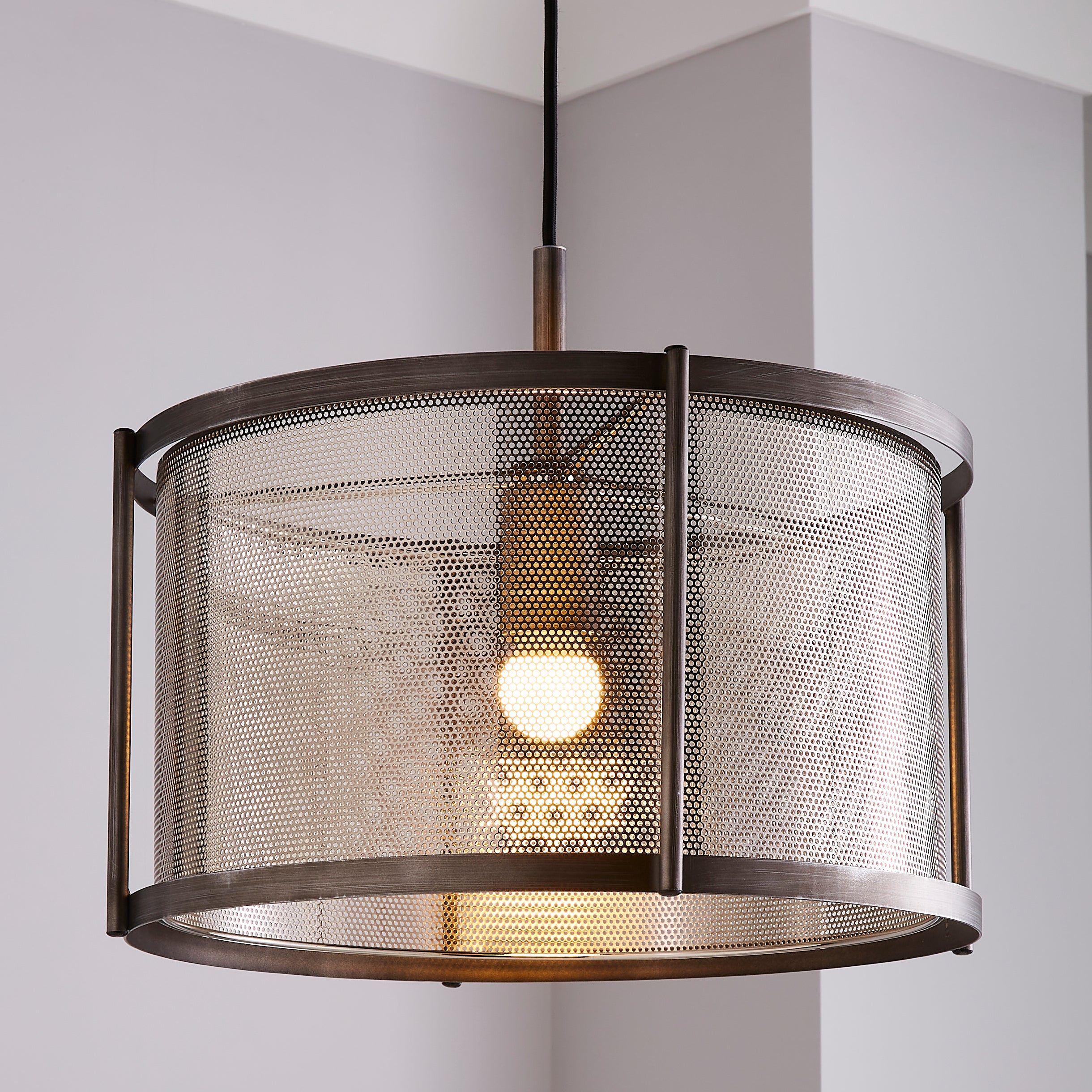 Stefan 1 Light Pendant Fitting Grey