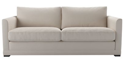 Aissa 3 Seat Sofa Bed in Taupe Brushed Linen Cotton - sofa.com