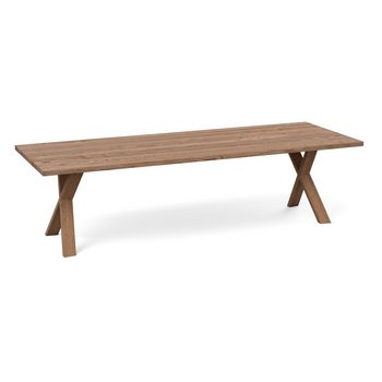 Heal's Oslo Table 280x100cm Smoked Oak Straight Edge Filled