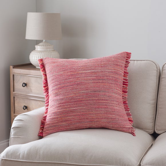 Ava Fringe Cotton Square Cushion