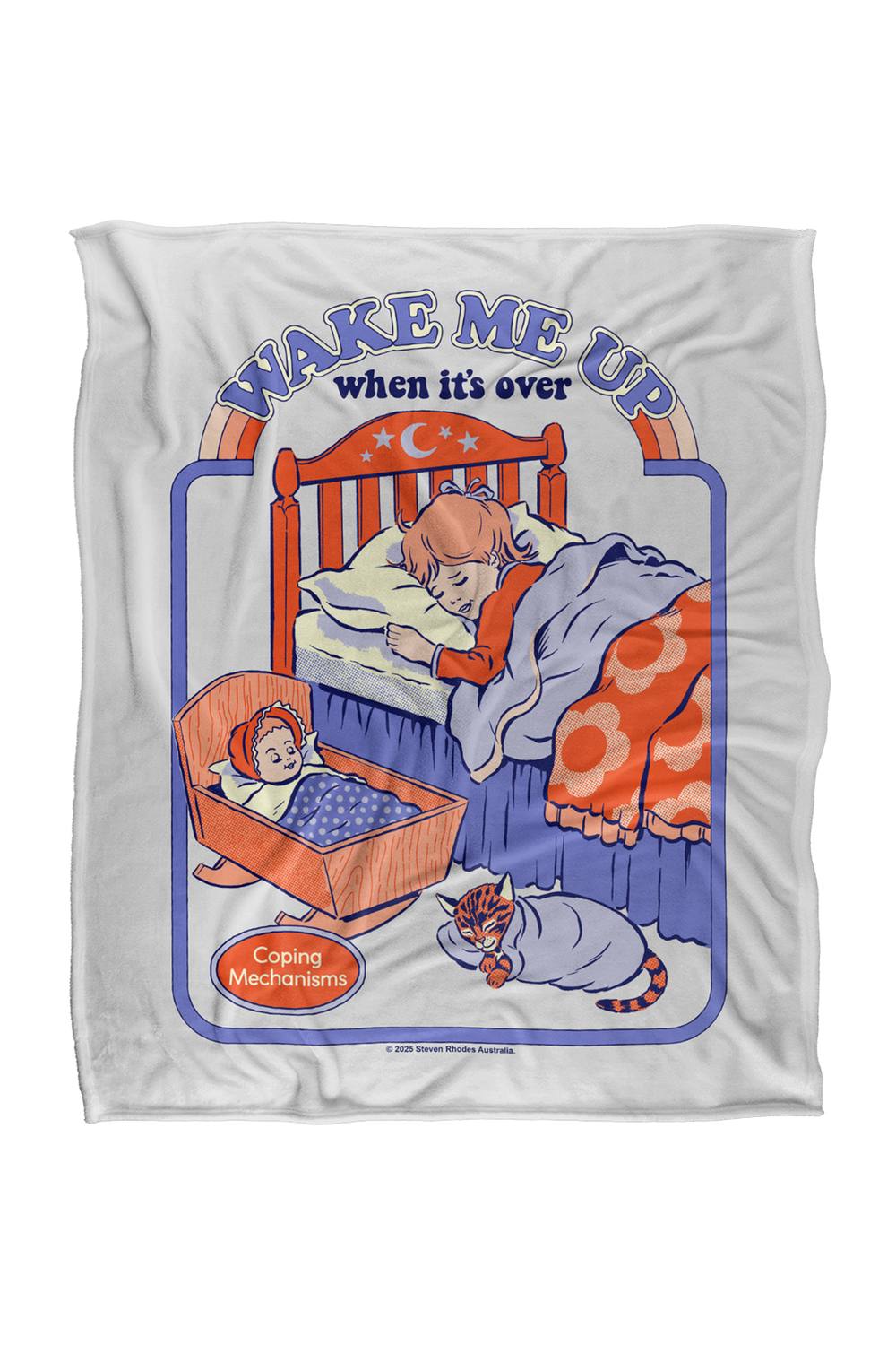 Steven Rhodes Wake Me Up Silky Touch Super Soft Throw Blanket